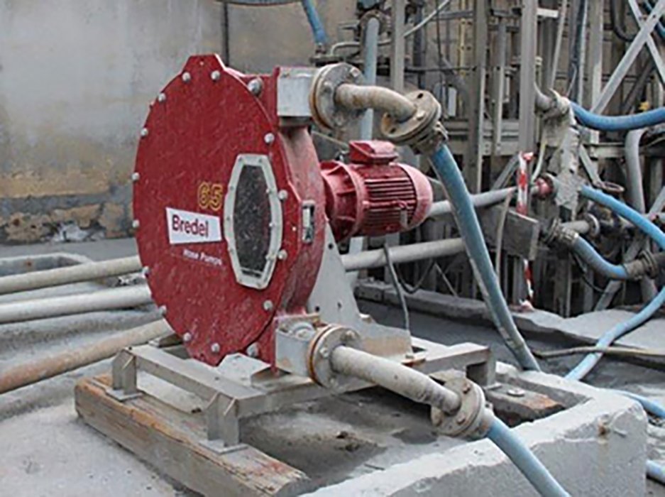 Bredel hose pumps transfer abrasive slurry 24/7 at aluminium salt slag recovery plant